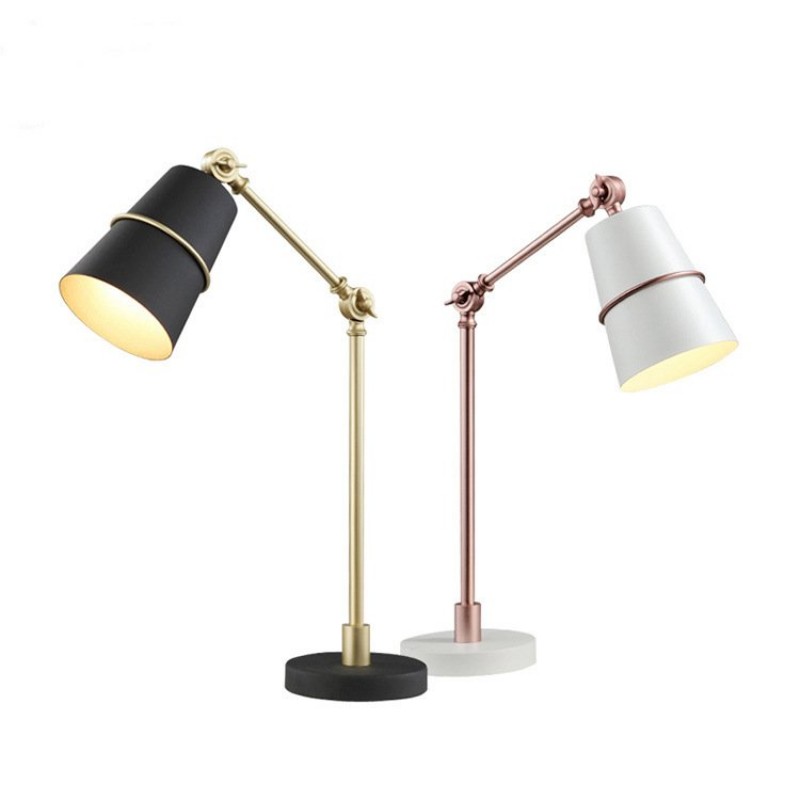Nordic Modern Minimalist Iron Learning Reading Lamp