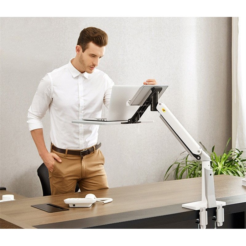 F80 Computer Monitor Stand Desktop Lcd Dual Screen Telescopic Rotating Lifting Desktop Shelf F100A