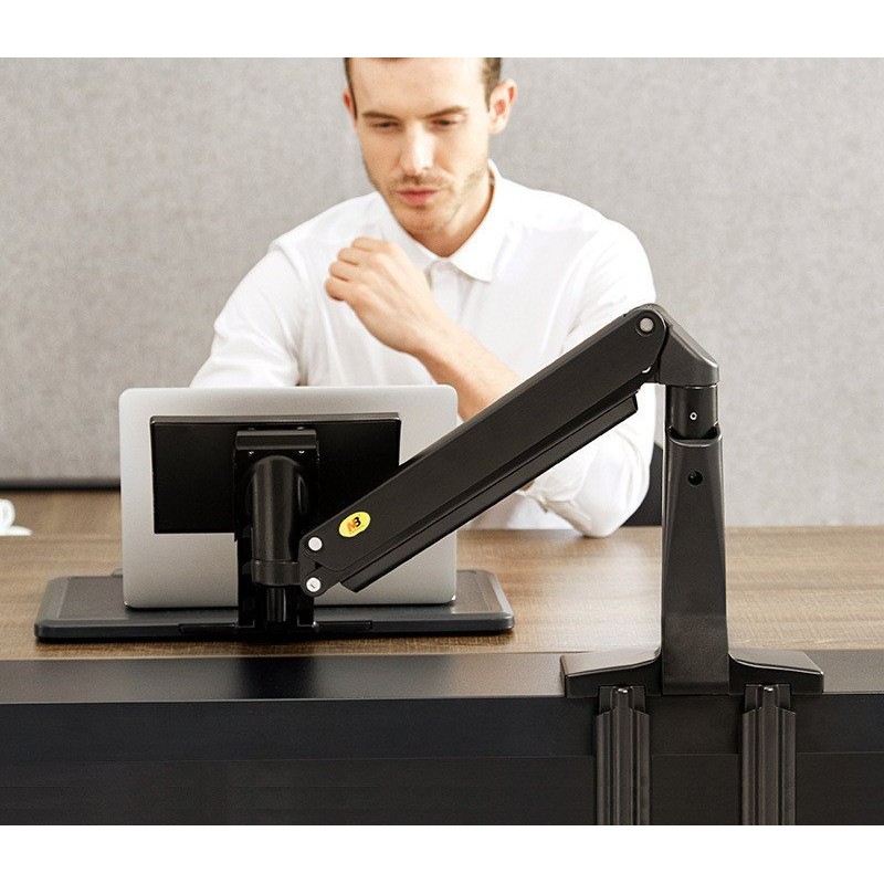 F80 Computer Monitor Stand Desktop Lcd Dual Screen Telescopic Rotating Lifting Desktop Shelf F100A