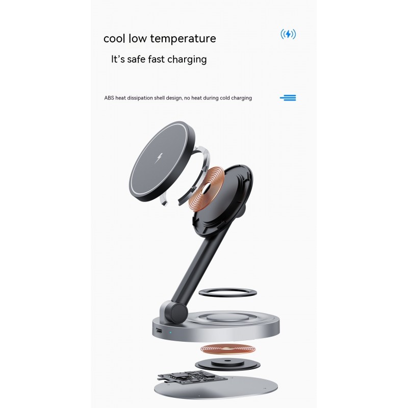 Folding Magnetic Wireless Charger Bracket