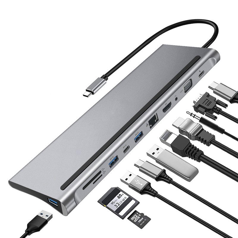 TYPE-C 11-In-1 Multifunctional Docking Station
