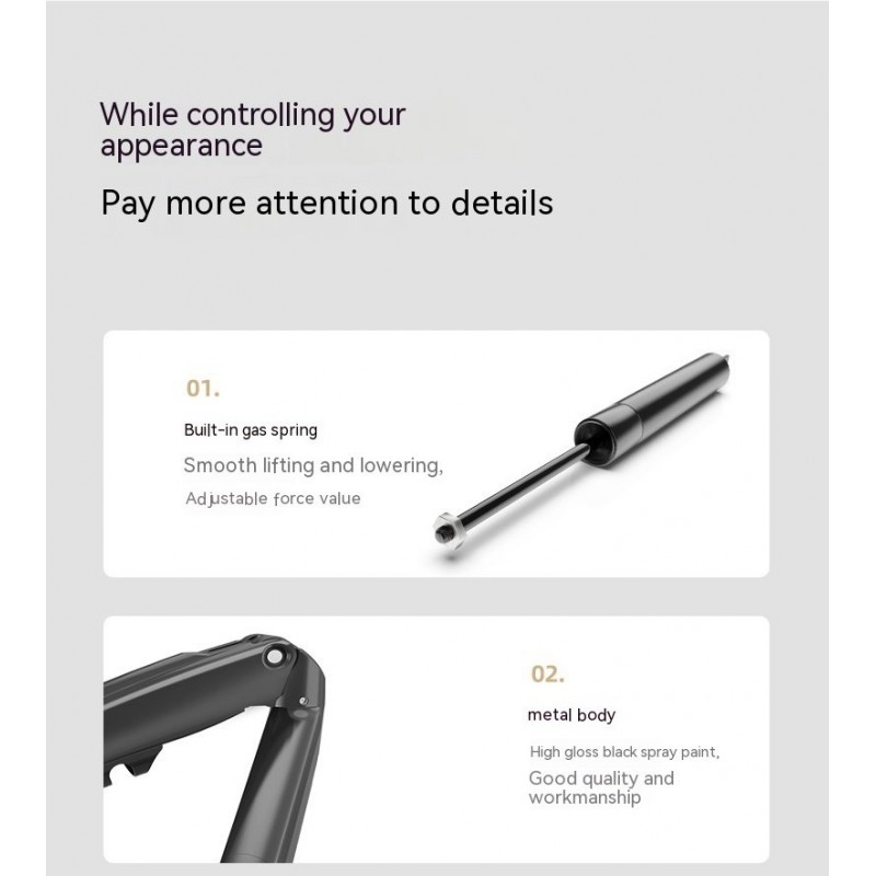 Desktop Adjustable Rotating Telescopic Display Bracket