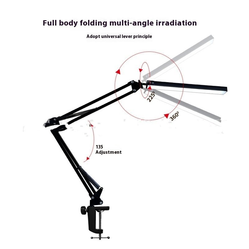 Led Folding Long Arm Eye Protection Reading Lamp