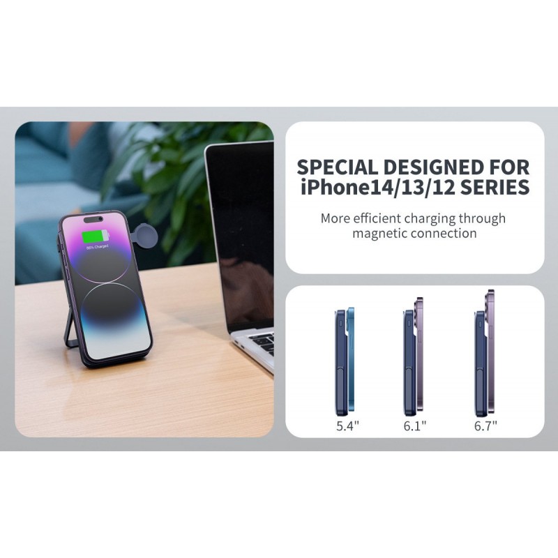Magnetic Power Bank Wireless Charger