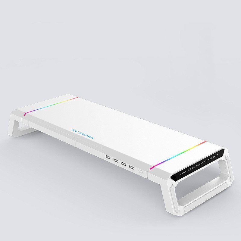 Display With Elevated Computer Screen Bracket
