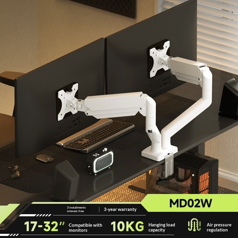 Dual-monitor Stand Mechanical Cantilever One-to-two PC Display Two-in-one Desktop Base Zhiercheng