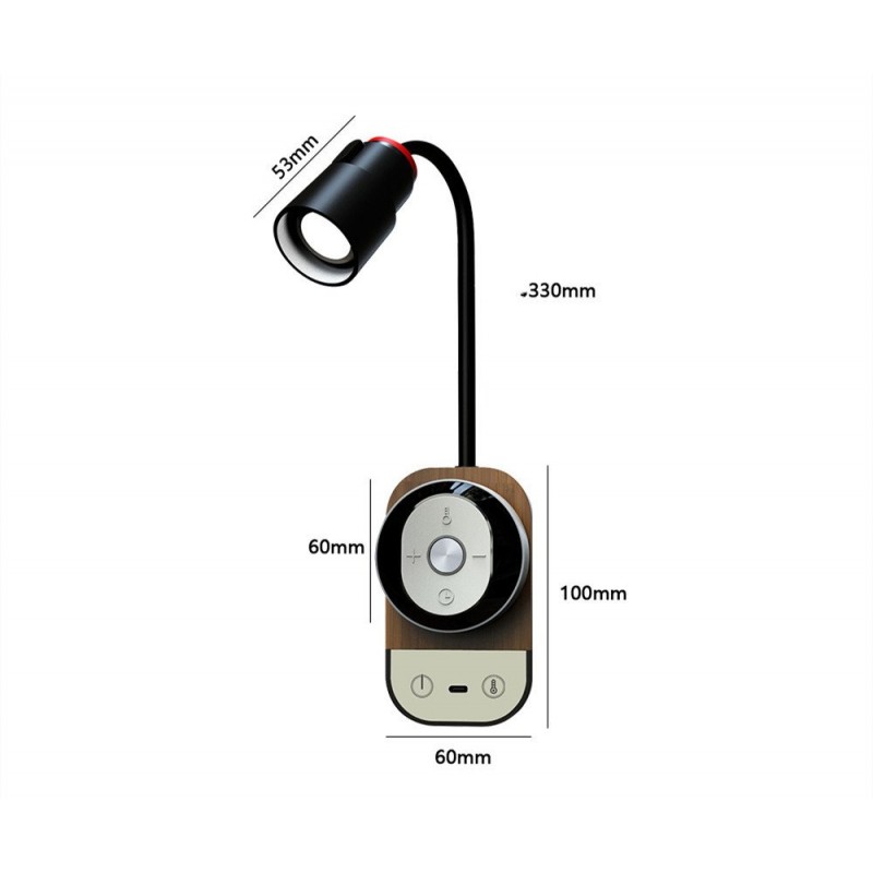 Multifunctional LED Bedside Table Lamp Reading Wall Lamp Magnetic Eye Protection Dimming Table Lamp