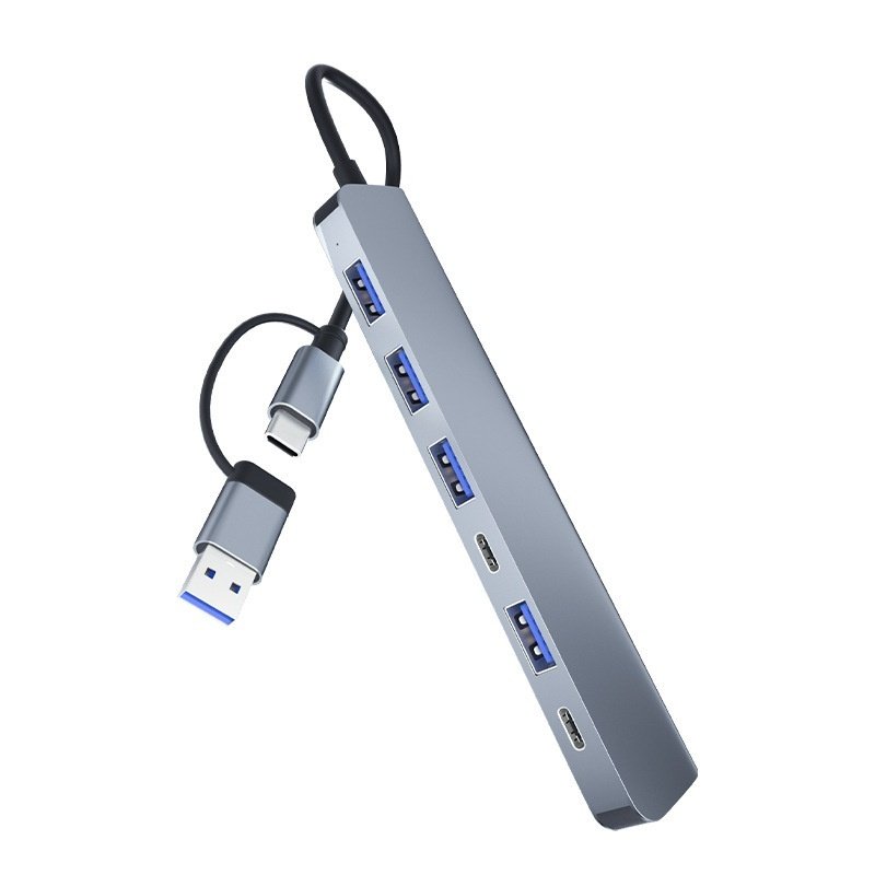 Dual-head 7-in-1 USB 30 Hub Multi-functional Docking Station