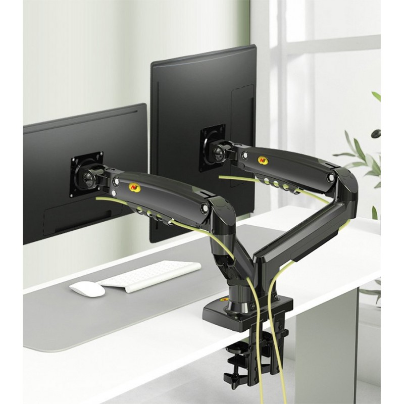 Dual-screen Monitor Stand Base Swivel Lift Telescopic