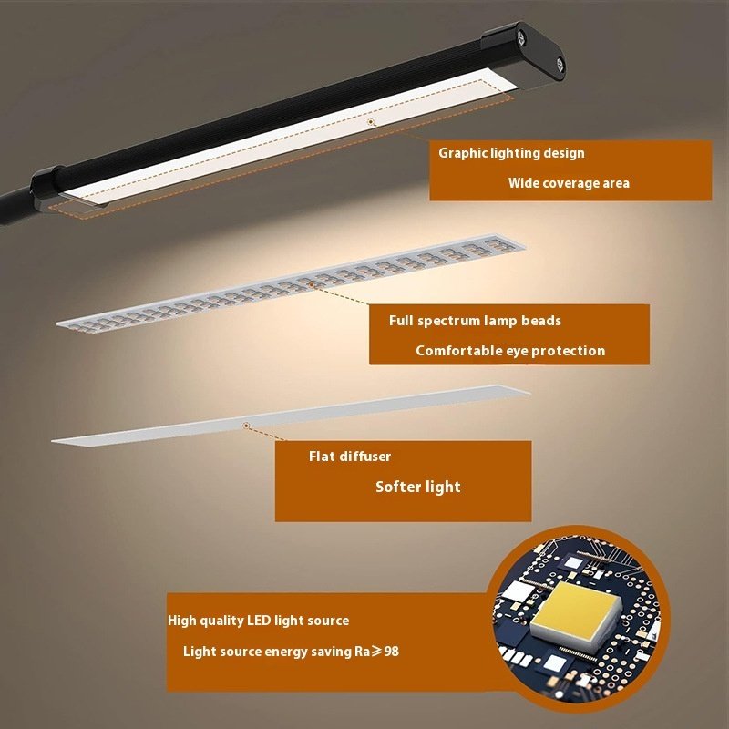 Reading Eye Protection Learning Classroom Floor Lamp Bedroom Bedside Reading Lamp