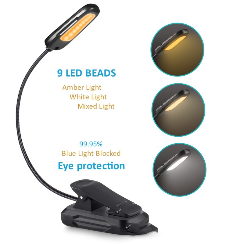 Type-c Charging Clip Music Reading Lamp