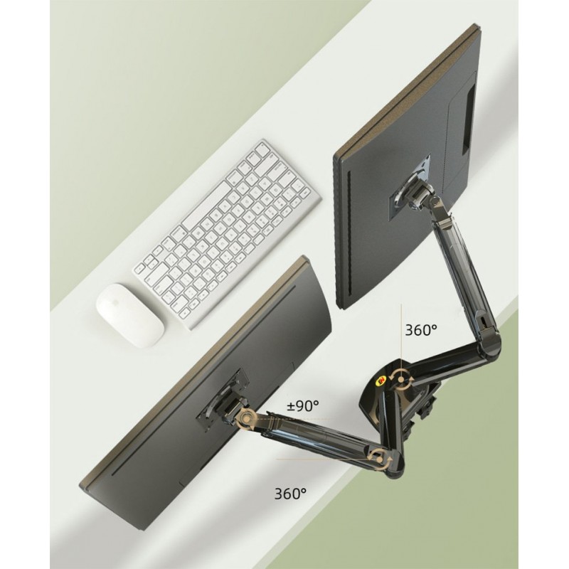 Dual-screen Monitor Stand Base Swivel Lift Telescopic