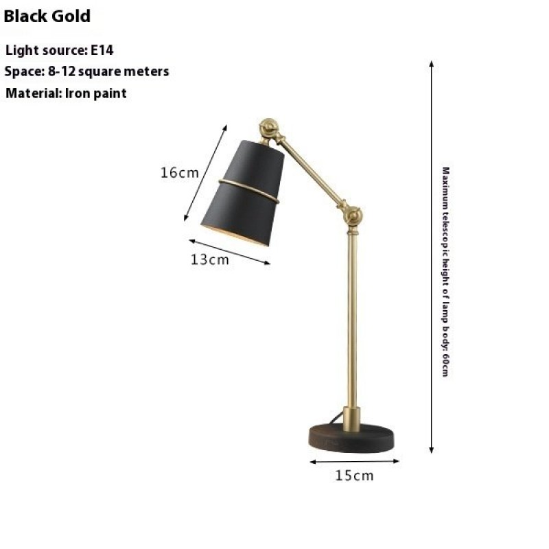 Nordic Modern Minimalist Iron Learning Reading Lamp