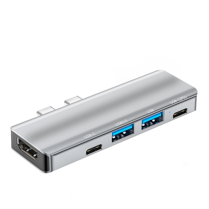 Dual Type-C Docking Station With HDMI And USB 30 Hub