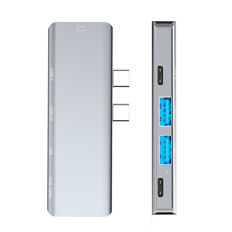 Dual Type-C Docking Station With HDMI And USB 30 Hub
